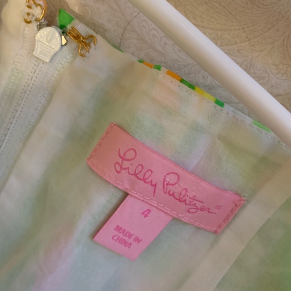 Lilly Pulitzer Ollie Strappy Dress in Elephant Ears Size 4 - Picture 6 of 6
